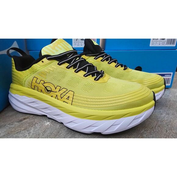 HOKA ONE ONE  Men\'s Bondi 6 Citrus Anthracite size 9 New in box
